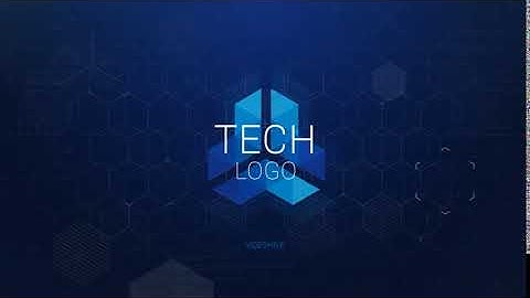 2777 - Tech Digital futuristic programing Logo Reveal animation intro