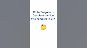 C++ Program for Sum two numbers #programming #shorts #shortvideo #youtubeshort #trending #viralshort