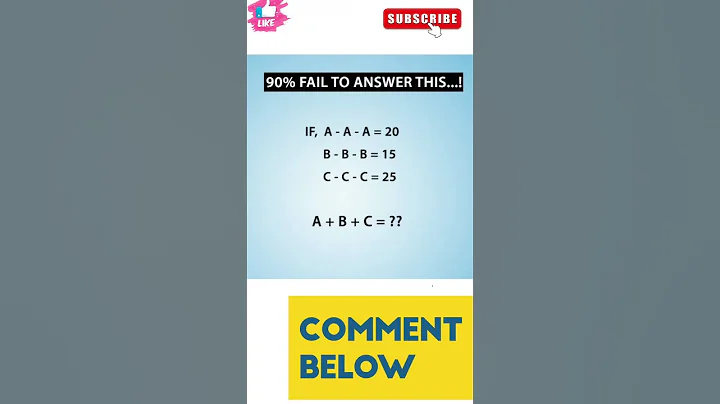 90% Failed Puzzle #puzzle #maths #mathspuzzle #challenge #tranding #viralpuzzle #shortvideo #shorts