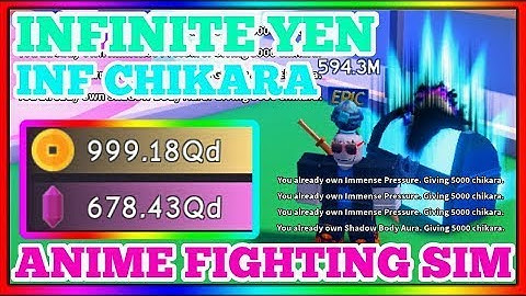 Anime Fighting Simulator Hack OP INFINITE YEN INFINITE CHIKARA HACK SCRIPT MAY UPDATE 2022 FREE