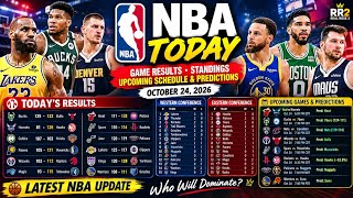 🏀NBA Today Standing : Game Results, Upcoming Schedule & Score Predictions | October 24, 2026