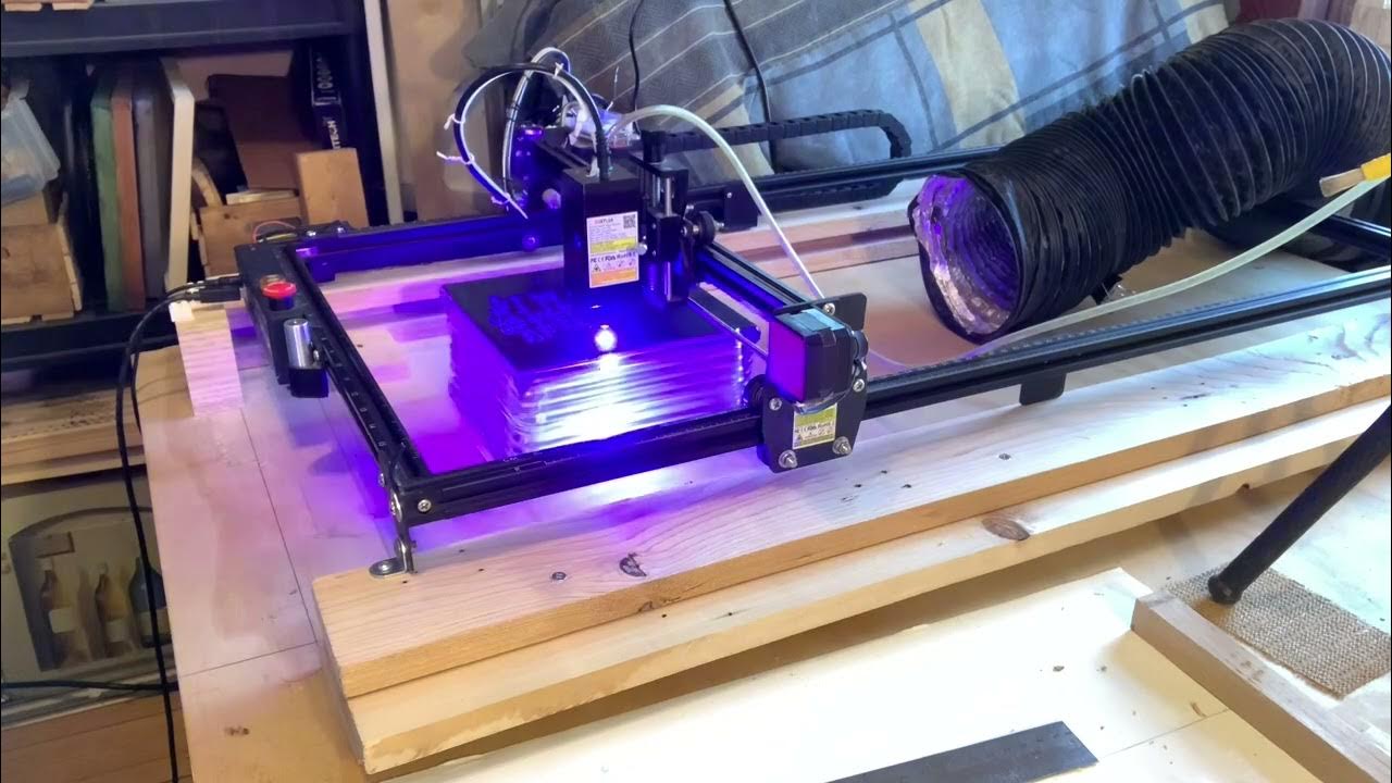 19. How to Laser Engrave Glass w LASERGRBL. ORTUR LM2 pro 5.5 / 10 watt