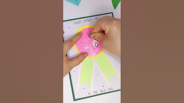 DIY Father’s Day Scratch Card – Creative Gift Idea!✨#diy #gift #craft #fathersday #shorts #cute