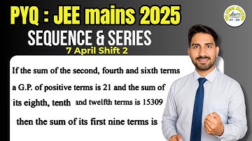 If the sum of the second, fourth and sixth terms of a G.P. of positive terms is 21