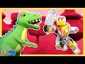 🦕 Best of DINOSAUR T-REX vs. Super Robot | RoboFuse - Superhero Rescue ✨