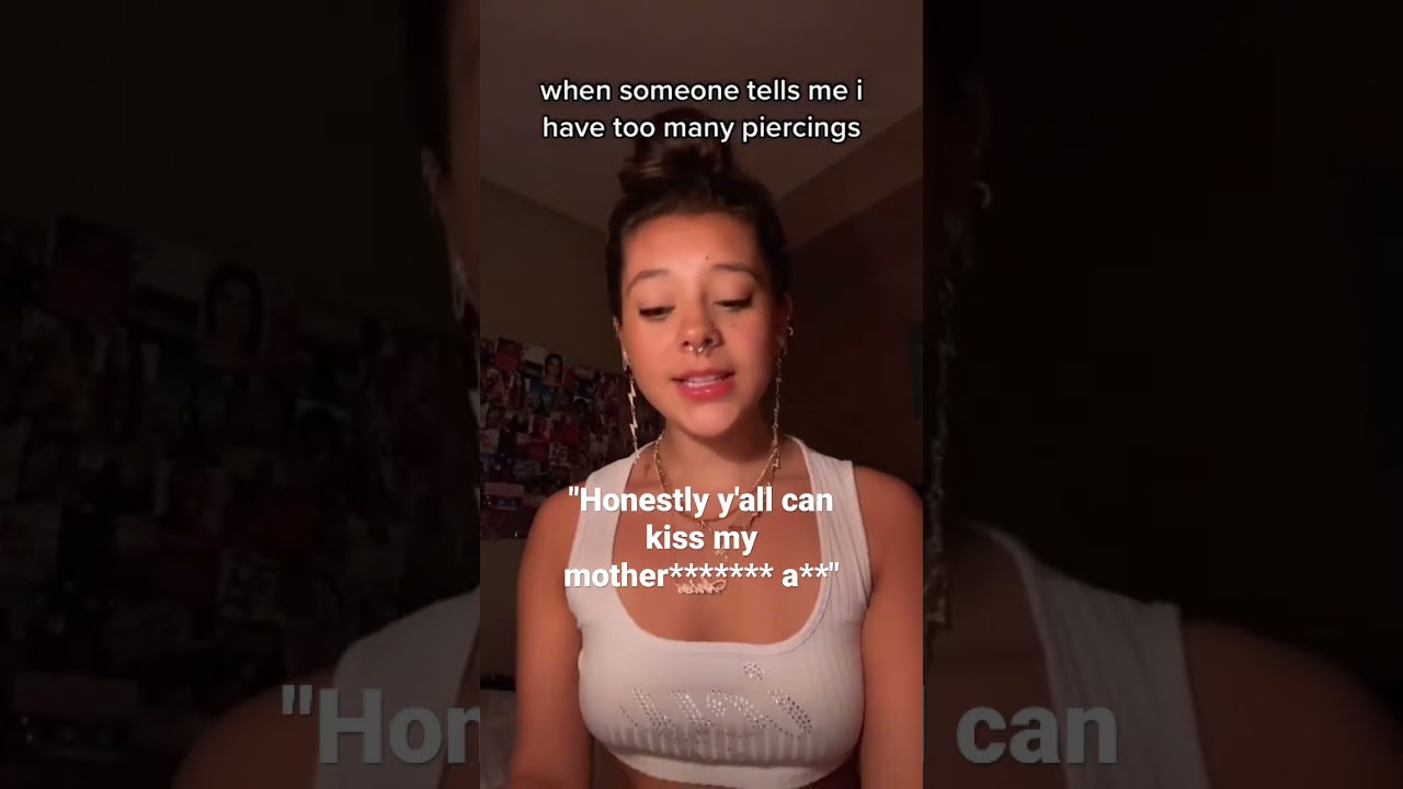 me when someone says I have TOO MANY PIERCINGS😱 Subscribe 