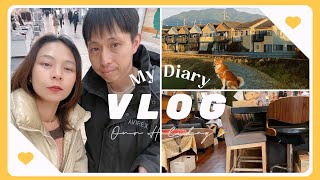 Vlog | เดินหมาชิบะแถวบ้าน วันหยุดไปกินอาหารไทยนอกบ้าน สามีคนญี่ปุ่นใจดีขนาดนี้ 🇯🇵🇹🇭