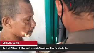 Polisi Dibacok Pemuda saat Gerebek Pesta Narkoba