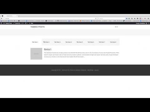 Single Posts In Tabs