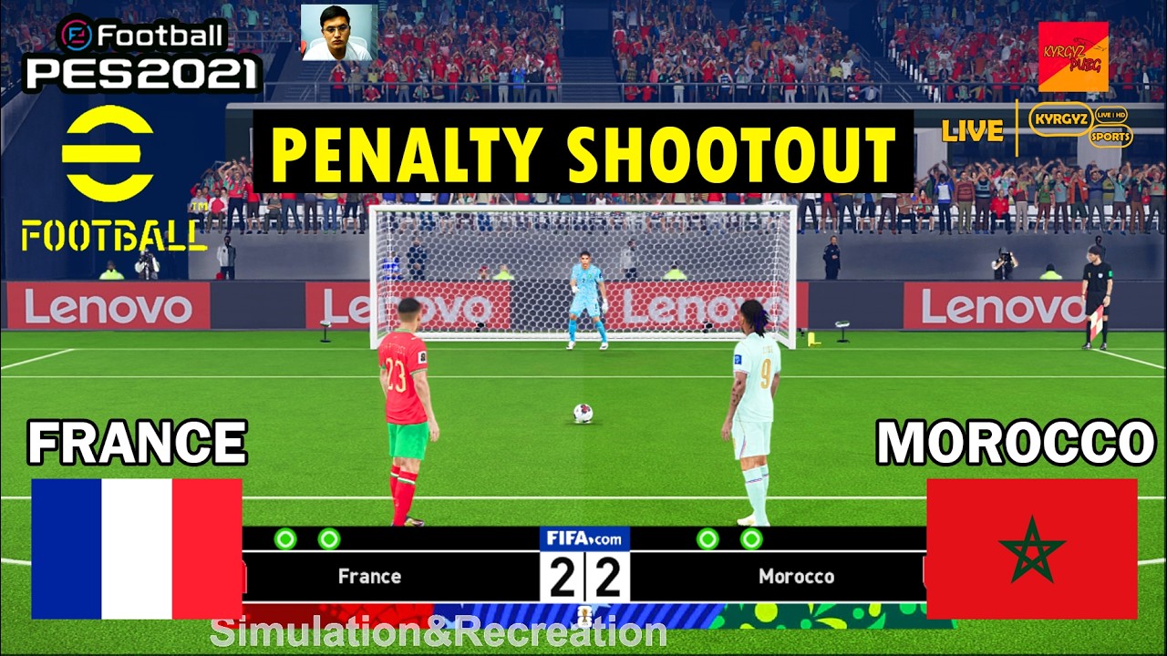 France vs Morocco | Penalty Shootout World Cup 2026 Simulation | eFootball PES 2021 Gameplay