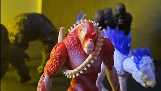 Godzilla x kong the new empire final battle stop motion