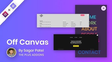 Create Off Canvas Navigation | Extra Content Toggle Bar using The Plus Addons for Elementor