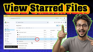 Hoe je de bestanden met een ster van andere mensen kunt zien in Google Drive | Snelle toegang (2025)