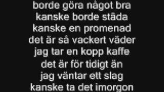 Video thumbnail of "Maja Gullstrand - Här för mig själv Lyrics"