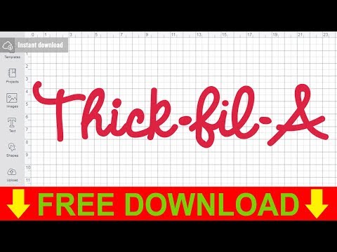 Thick Fil A SVG Free Cutting Files for Cricut Design Space