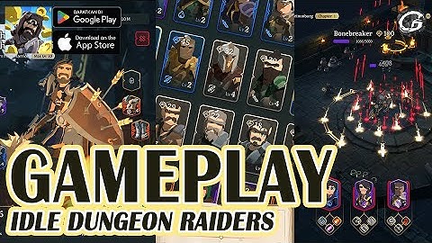 IDLE DUNGEON RAIDERS GAMEPLAY - RPG GAME (ANDROID/IOS)