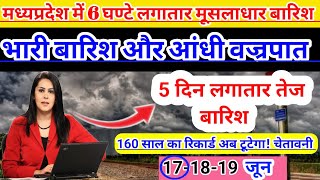 मध्यप्रदेश में भारी बारिश Madhya Pradesh Weather मध्यप्रदेश मौसम 16 June भारी बारिश 16 जून 2026