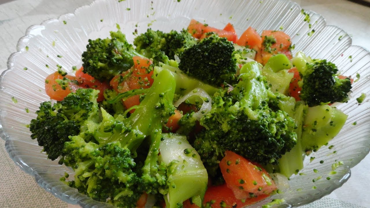 Вкусный и теплый салат с брокколи. Пошаговый рецепт с фото — Ботаничка