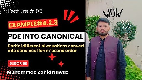 ||Uxx+x^2Uyy||Pde convert canonical form||Example#4.2.3||Tyn myint U||Elliptical pde||