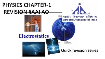 class 12 physics chapter 1 Electrostatics revision #AAI #AO