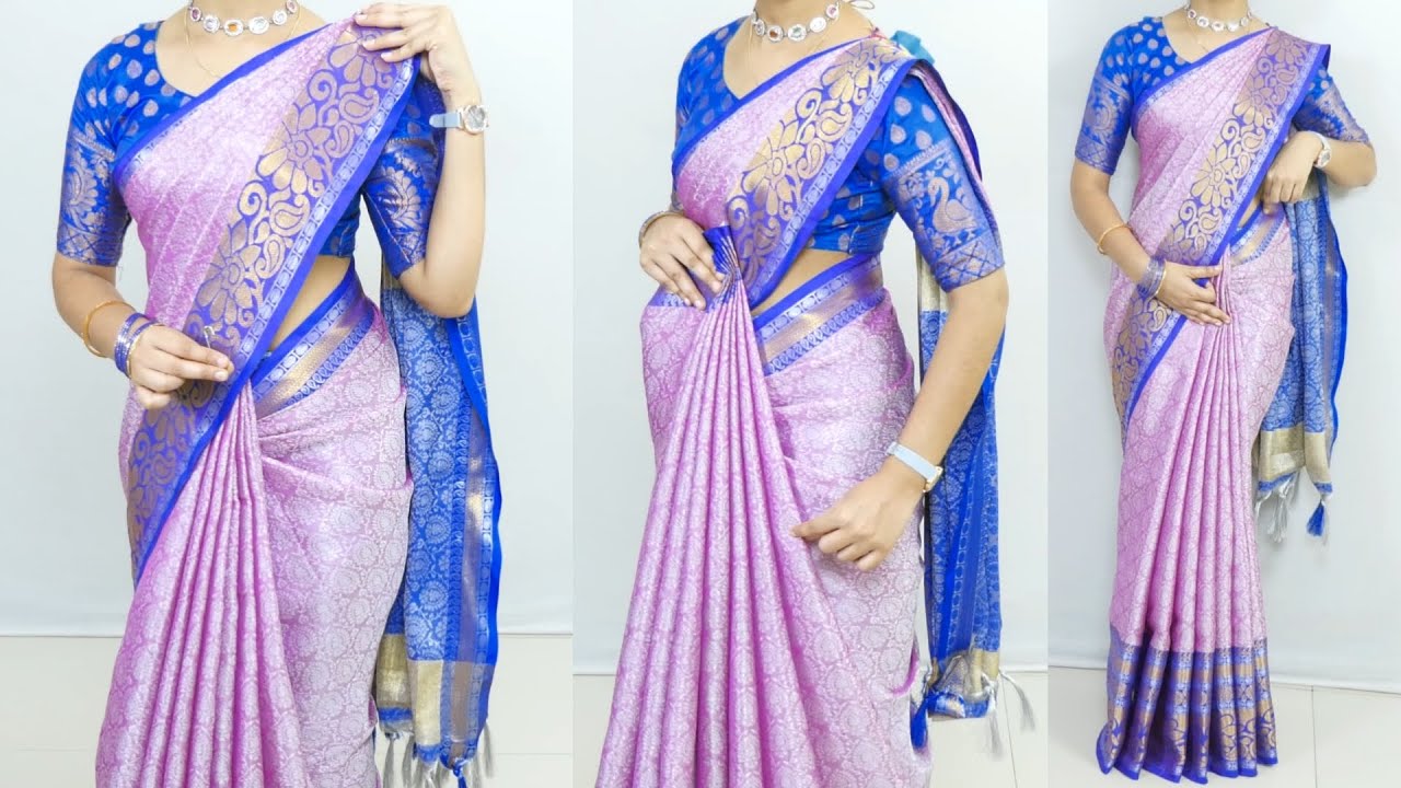 Perfect Pleats Every Time! Easiest Saree Draping Tutorial for Beginners-Perfect Drape in Under 5 Min