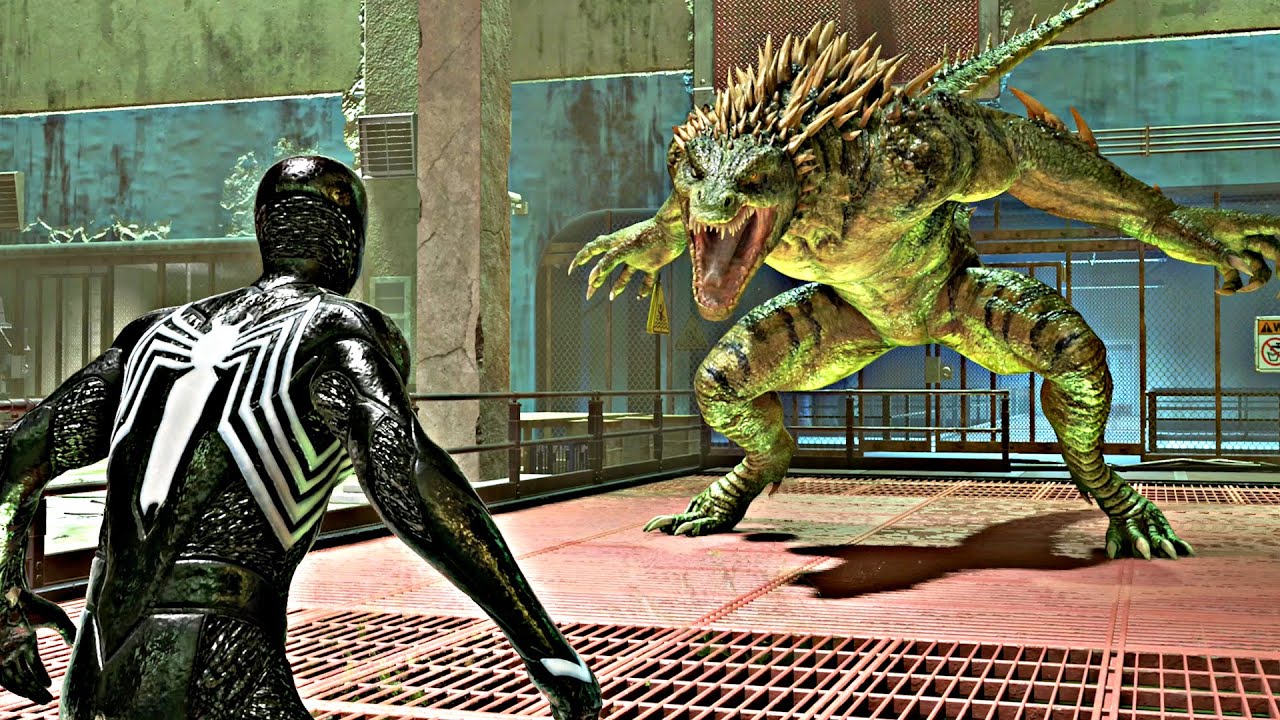 SpiderMan Vs Lizard Boss Fight & How Dr Connors Lost Arm Scene (2023