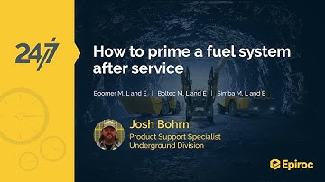 How to prime a fuel system after service | Boomer, Boltec, and Simba series M, L and E models