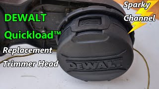 DeWalt Quickload™ Trimmer Head Replacement and How to Load New Line Quickload™ Style!
