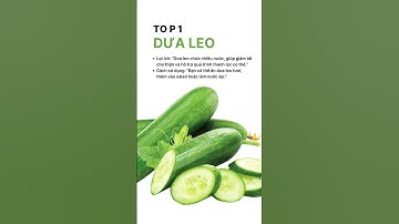 Top 10 thực phẩm bạn cần biết ngay nếu bị suy thận mãn