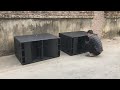 Wow ... great speaker cabinet design ! - Professional dual speaker box