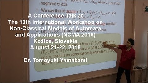 Topological Automata - NCMA 2018 Conference Talk - Košice, Slovakia