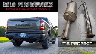 2019 Ram Rebel Solo Performance Exhaust Install & Review!