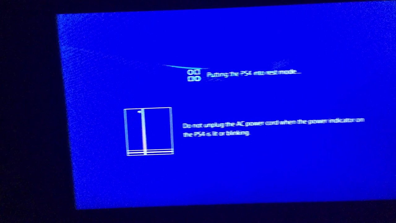 My ps4 fucked up rest mode - YouTube