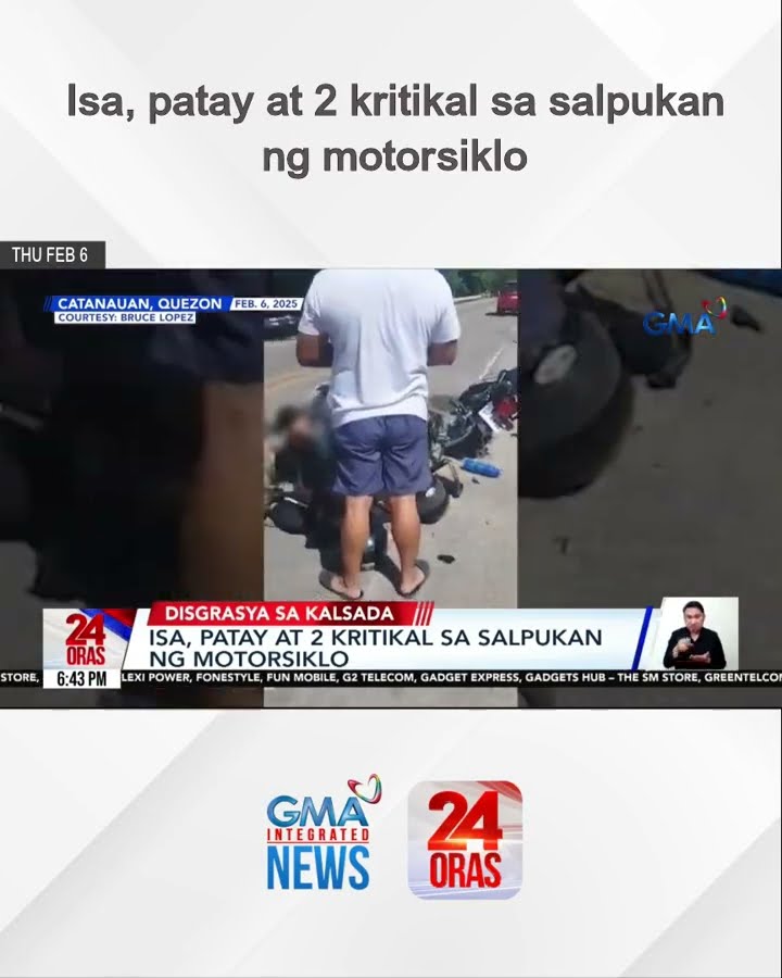 Isa, patay at 2 kritikal sa salpukan ng motorsiklo | 24 Oras