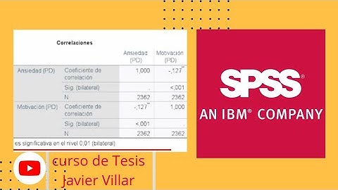SPSS correlación de Spearman y Pearson para la tesis