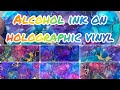 [93] Alcohol Ink Art on Holographic Vinyl