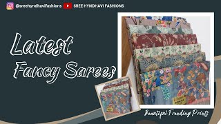 Latest Fancy Sarees|Trending Prints🪻#new#silksaree#silk#trendingsarees#latesttrends#printedsaree#now