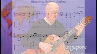 Singapore National Anthem (to share without map presentation: see « Singapore, guitar only»)