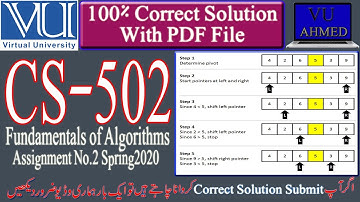 CS502 Assignment No.2 Spring2020 | CS502 complete and correct solution with PDF File | cs502 spring