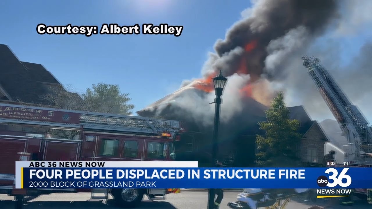 Four people displaced after structure fire - YouTube