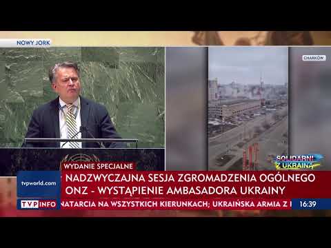 Ambasador Ukrainy przy ONZ: Wojnę wywołał człowiek, który ukrywa się teraz w bunkrze