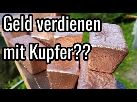 150€ pro Tag mit Kupfer verdienen? | 1kg Kupferbarren