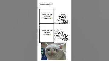 Programming memes 😱// frontend vs backend 💯☠ #shorts #memes #programming#Developer#frontend #backend