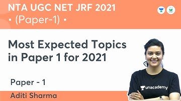 Most Expected Topics in Paper 1 for 2021 | Paper 1 | NTA UGC NET 2021 | Aditi Sharma