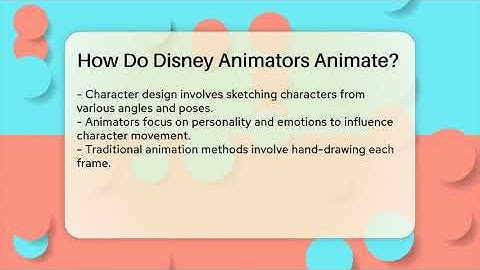 How Do Disney Animators Animate? - The Animation Reel