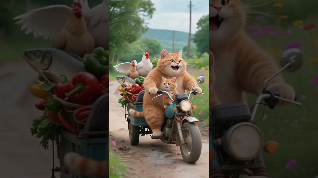 Amazing The Cat Takes Its Kitten To Cook An Outstanding Kung Pao Chicken Whole Process