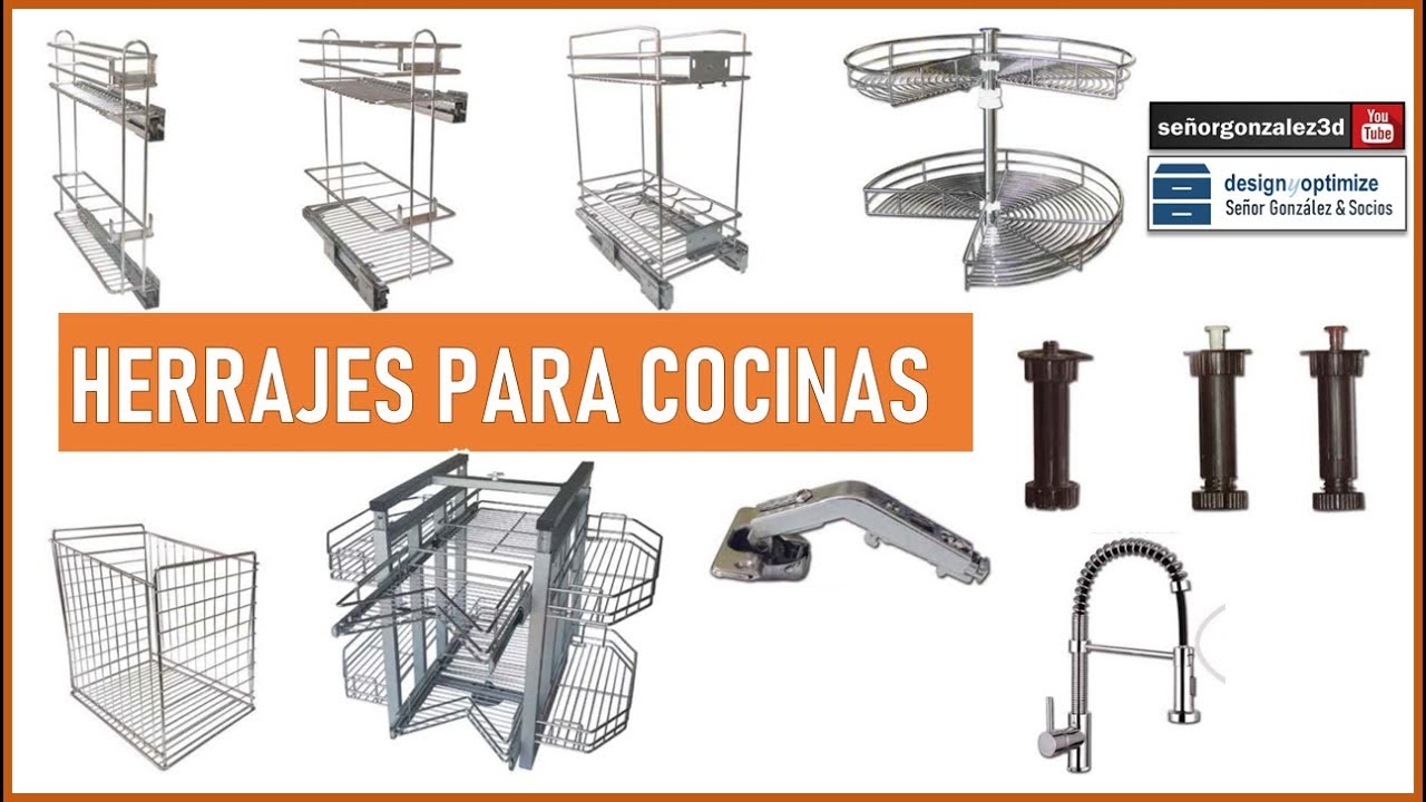 Herrajes Para muebles De Cocina - YouTube