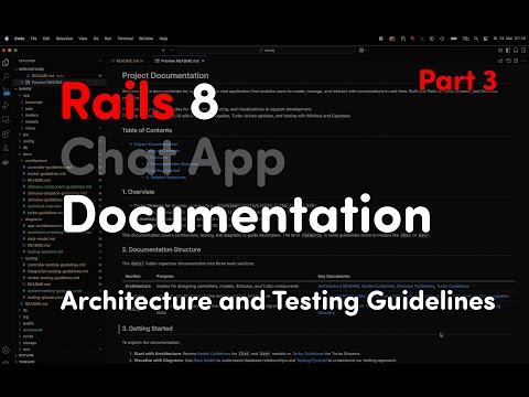 Rails 8 Chat App – Part 3: Documentation with AI, Architecture & Testing Guidelines