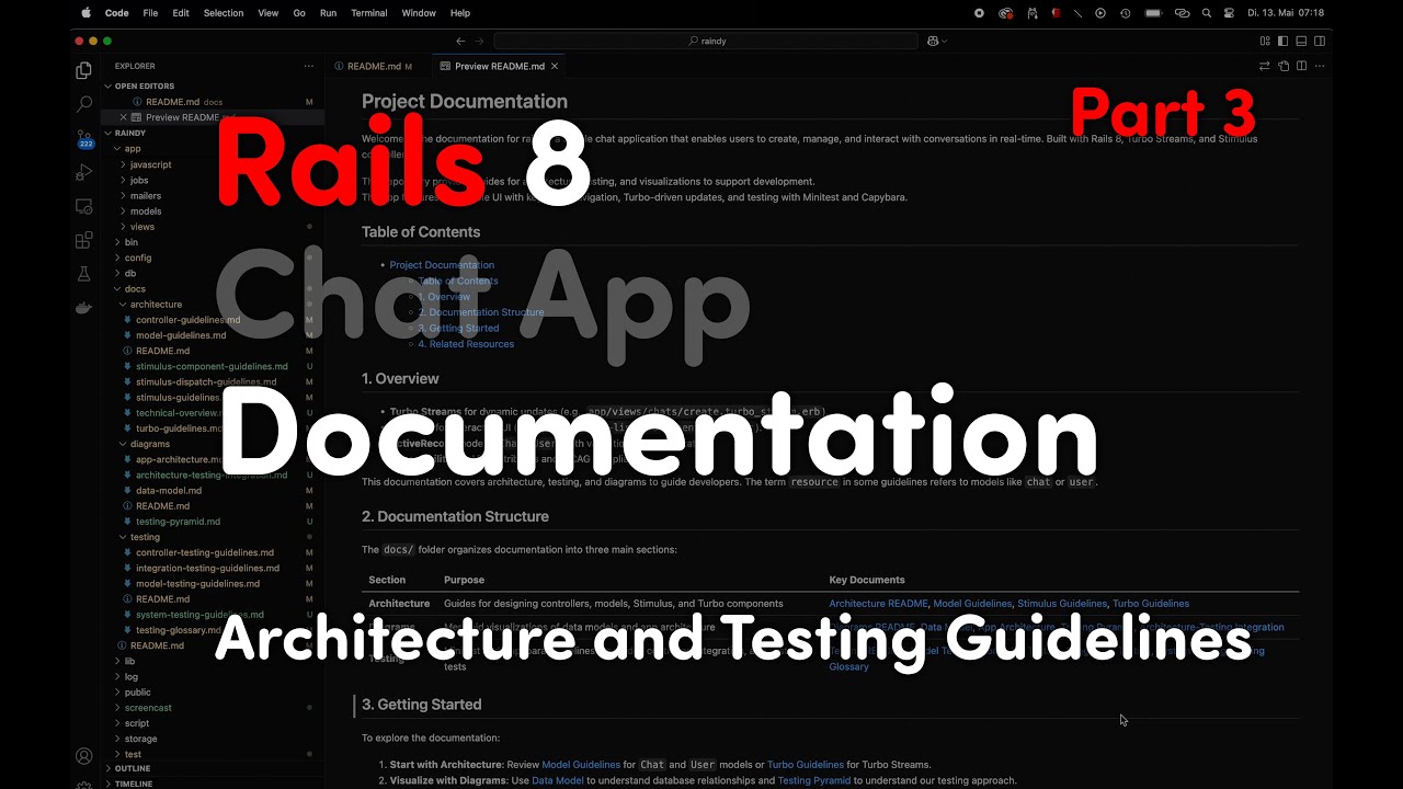 Rails 8 Chat App – Part 3: Documentation with AI, Architecture ...
