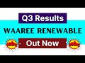WAAREE RENEWABLE Q3 Results • WAAREE RENEWABLES Q3 Results 2026 •WAAREE RENEWABLES Share Latest News